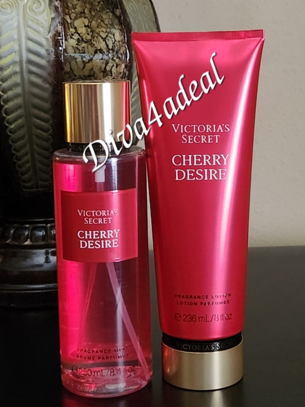 Victoria’s Secret CHERRY DESIRE 2PC Mist + Lotion Bundle